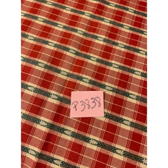 Red & Green Plaid Cotton Fabric 1/2 Yard 44" Wide For Sewing & Craft Projects - Picture 5 of 5